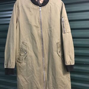 Trendiano Men's Khaki and Green Coat